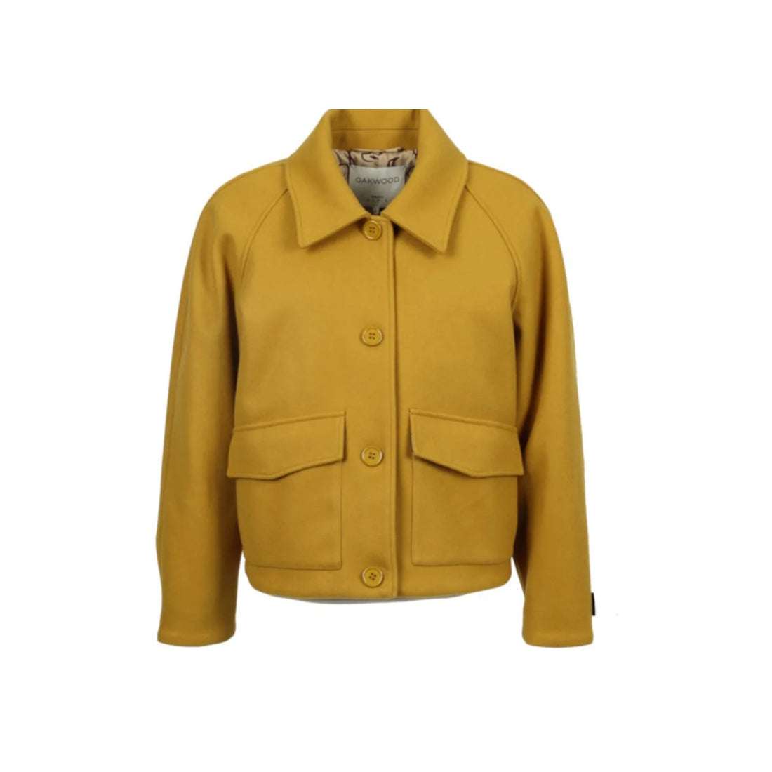 Veste en laine jaune Lauren
