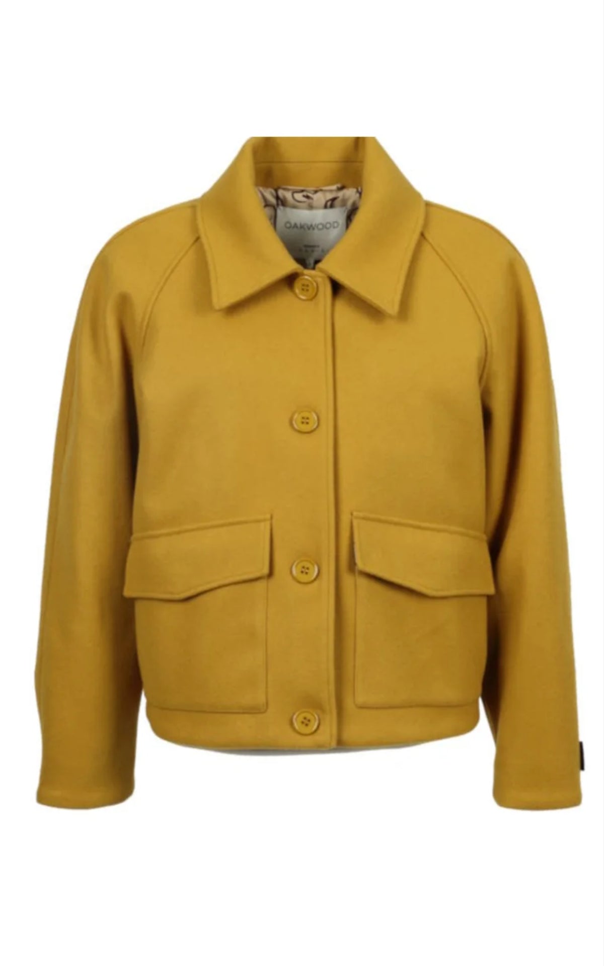 Veste en laine jaune Lauren