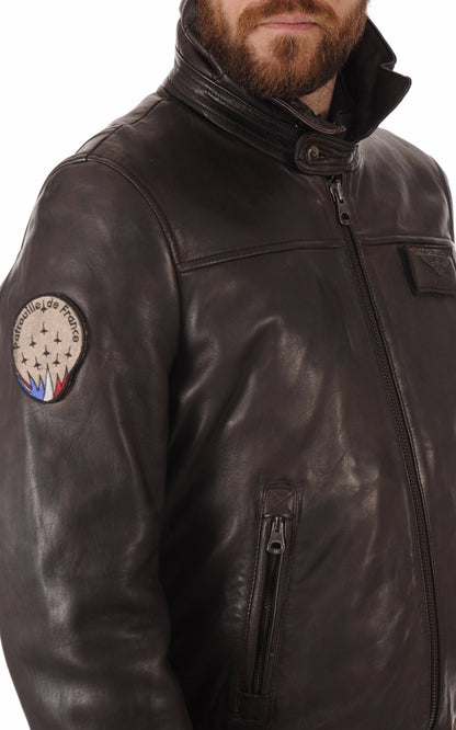 A &quot;RAFAL&quot; Marron Patrouille de France Pilote Homme details photo