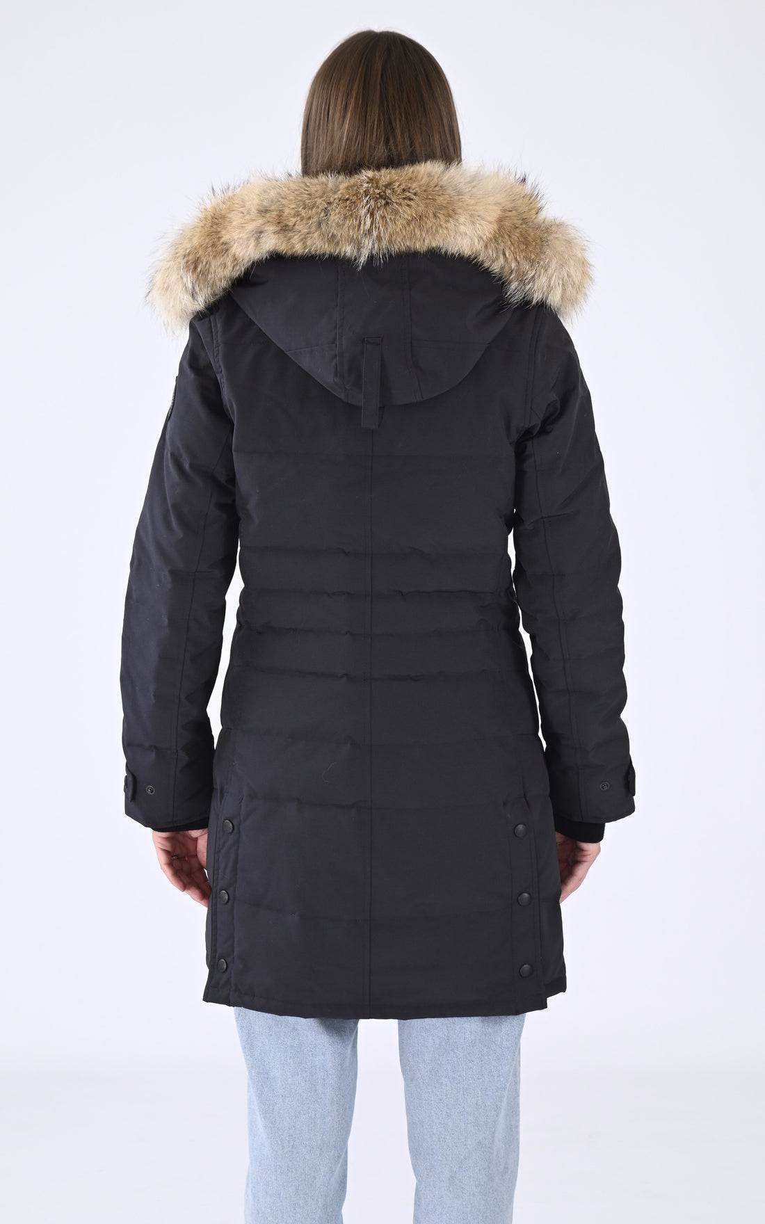 A &quot;LORETTE 2090LB&quot; Navy Canada Goose 3/4 Doudoune Femme opened photo