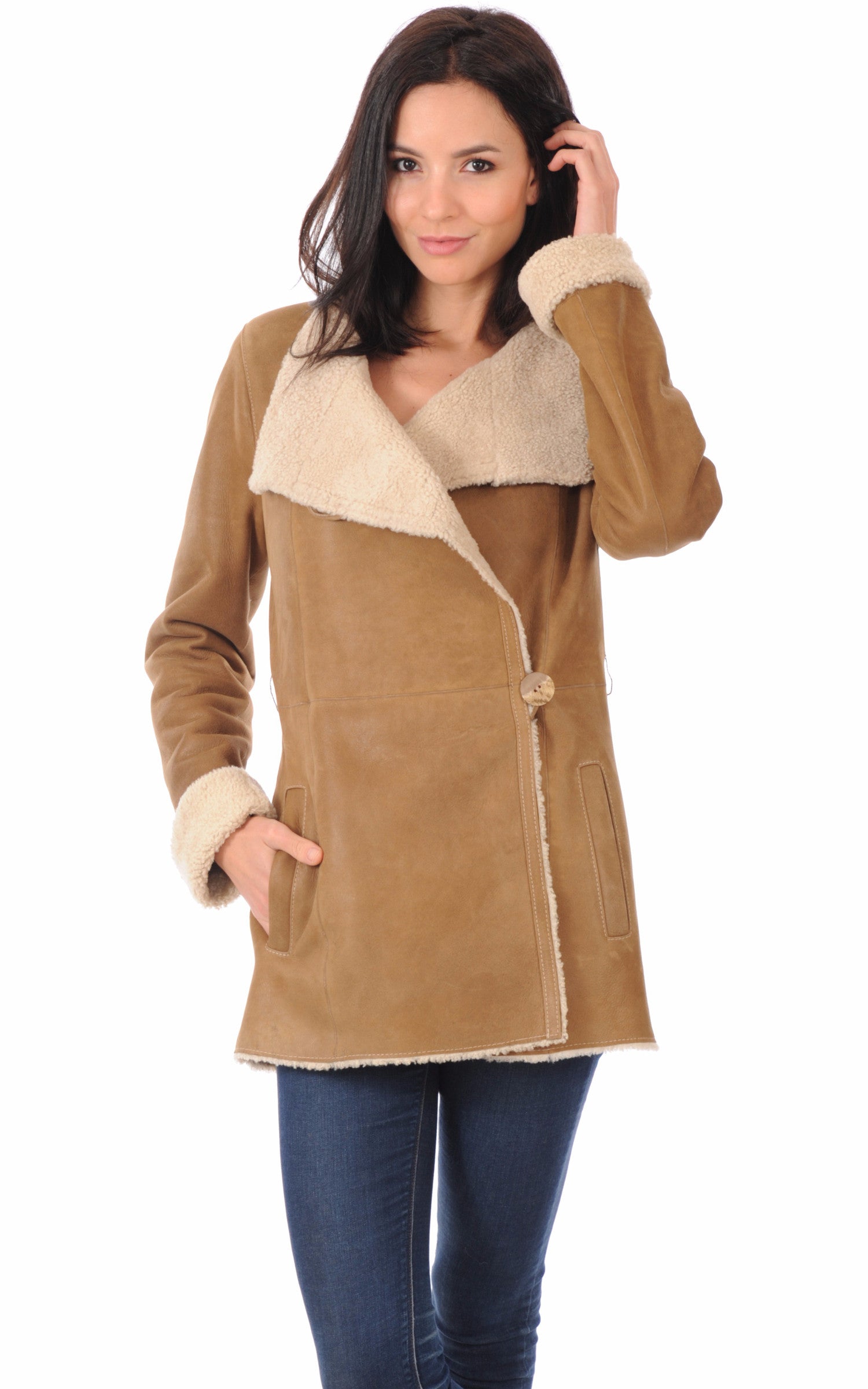 A &quot;1T7508 / 75 ESP&quot; Miel La Canadienne 3/4 Femme closed photo 1