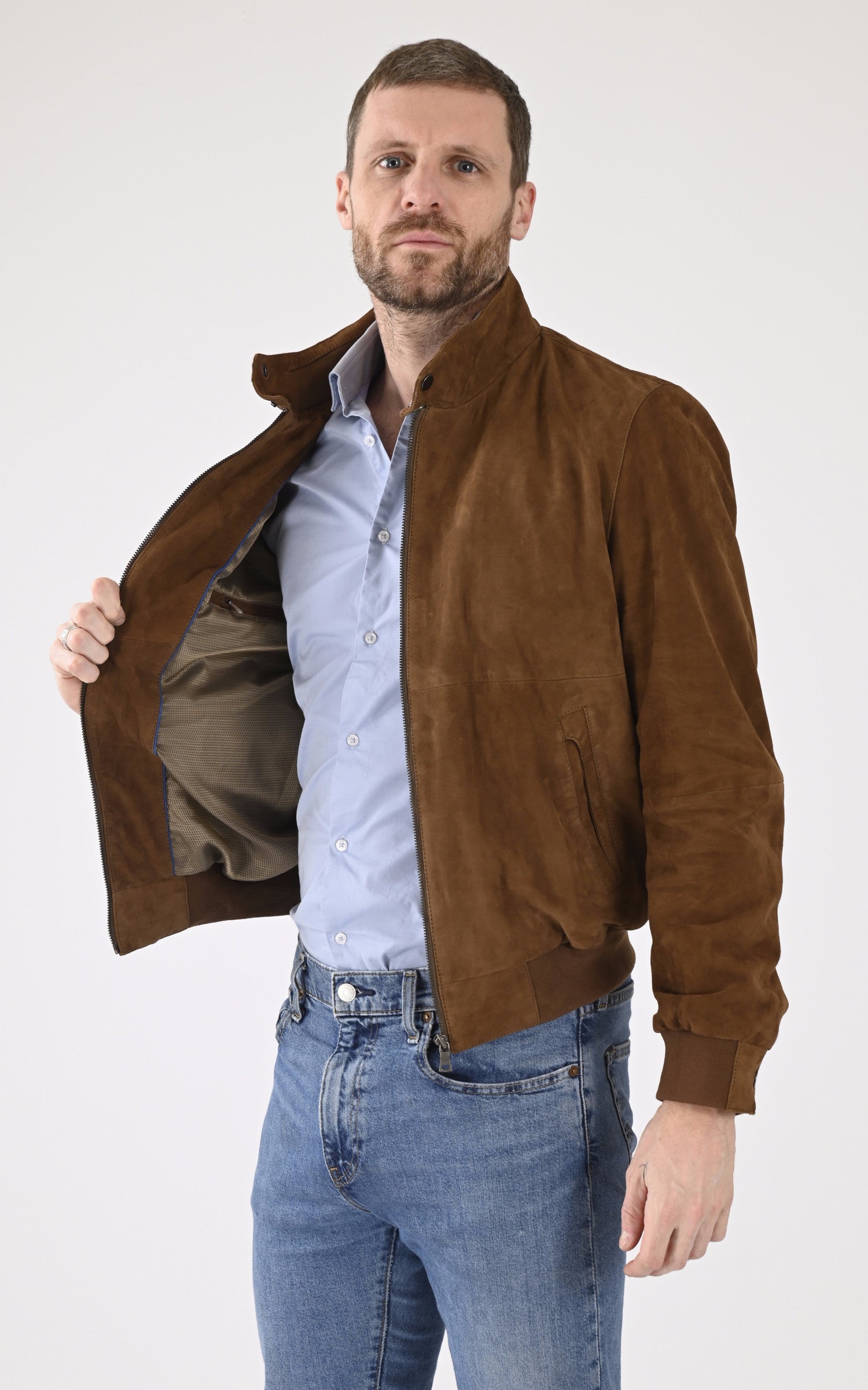 A &quot;PADERMO 7535&quot; Marron Smarty Blouson Homme interior photo 3