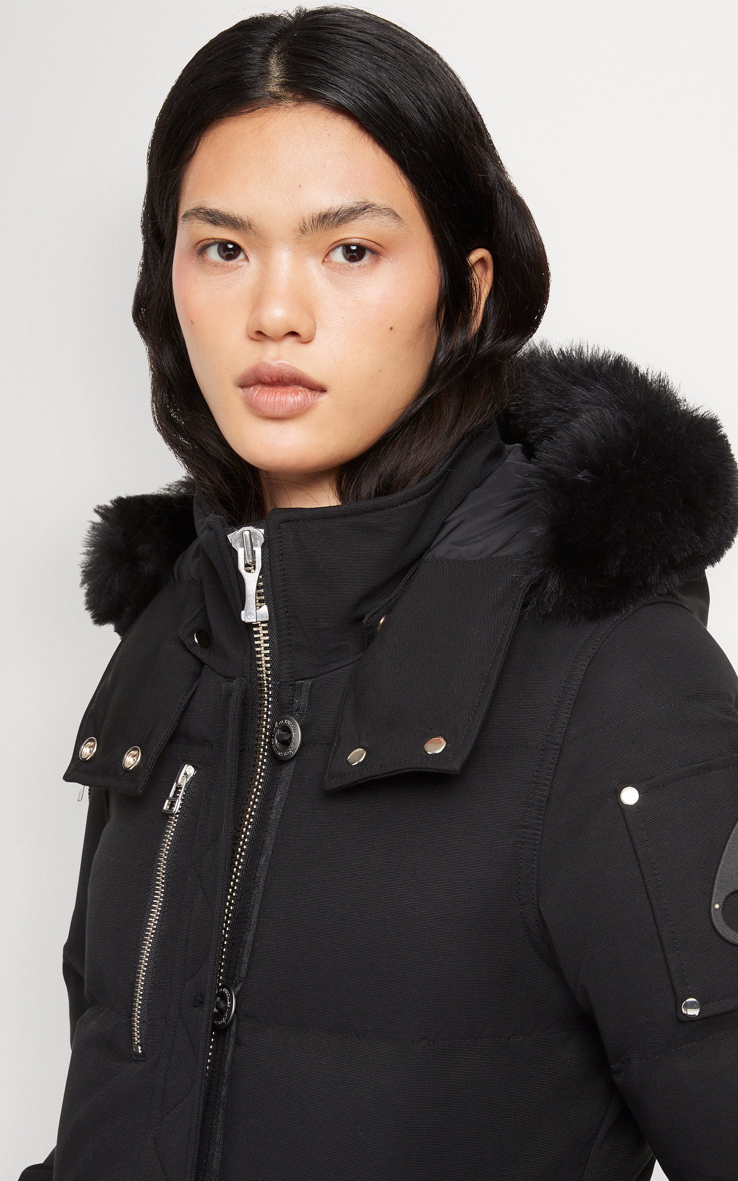 A &quot;CLOUD 3Q M32LJ179S&quot; Noir Moose Knuckles Ves Doudoune Femme interior photo 4