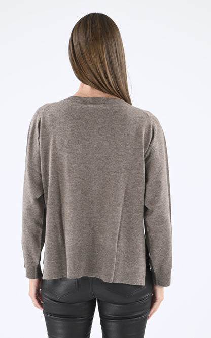 A &quot;JEANNE 4502054C&quot; Taupe Notshy Pull Femme back photo
