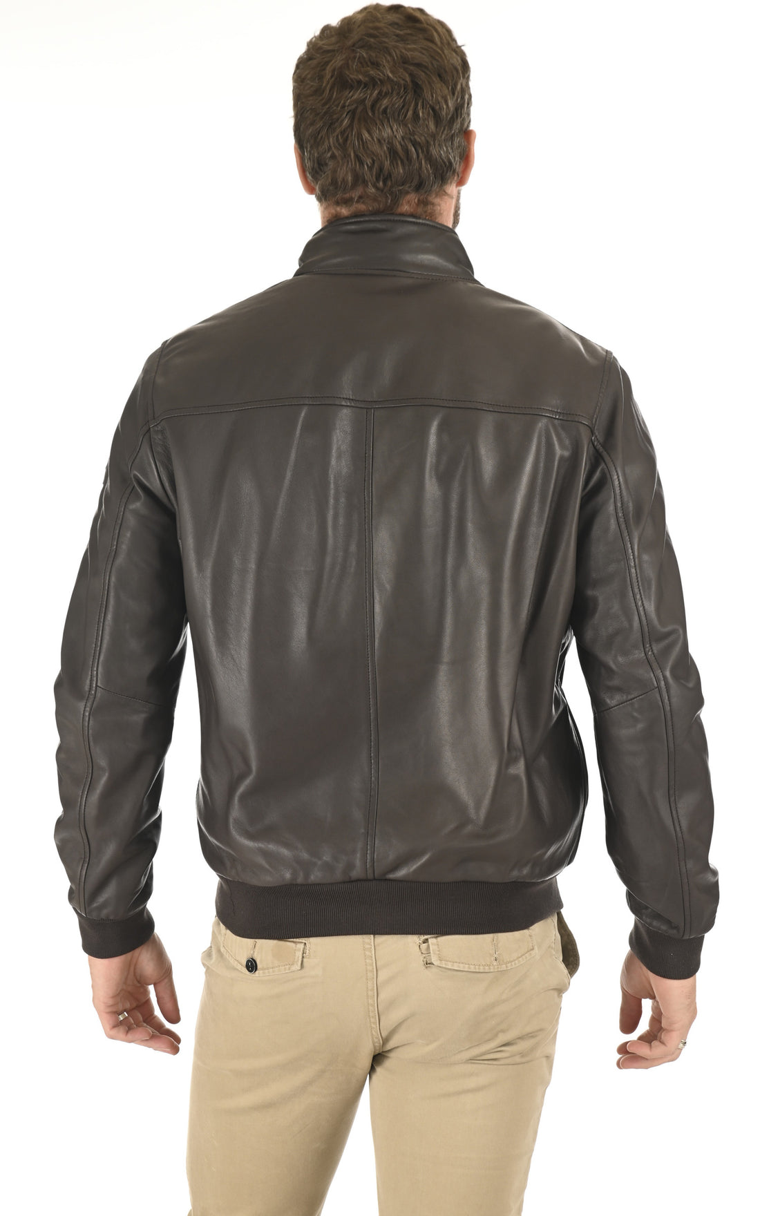 A &quot;HENRY&quot; Marron Milestone Blouson Homme opened photo