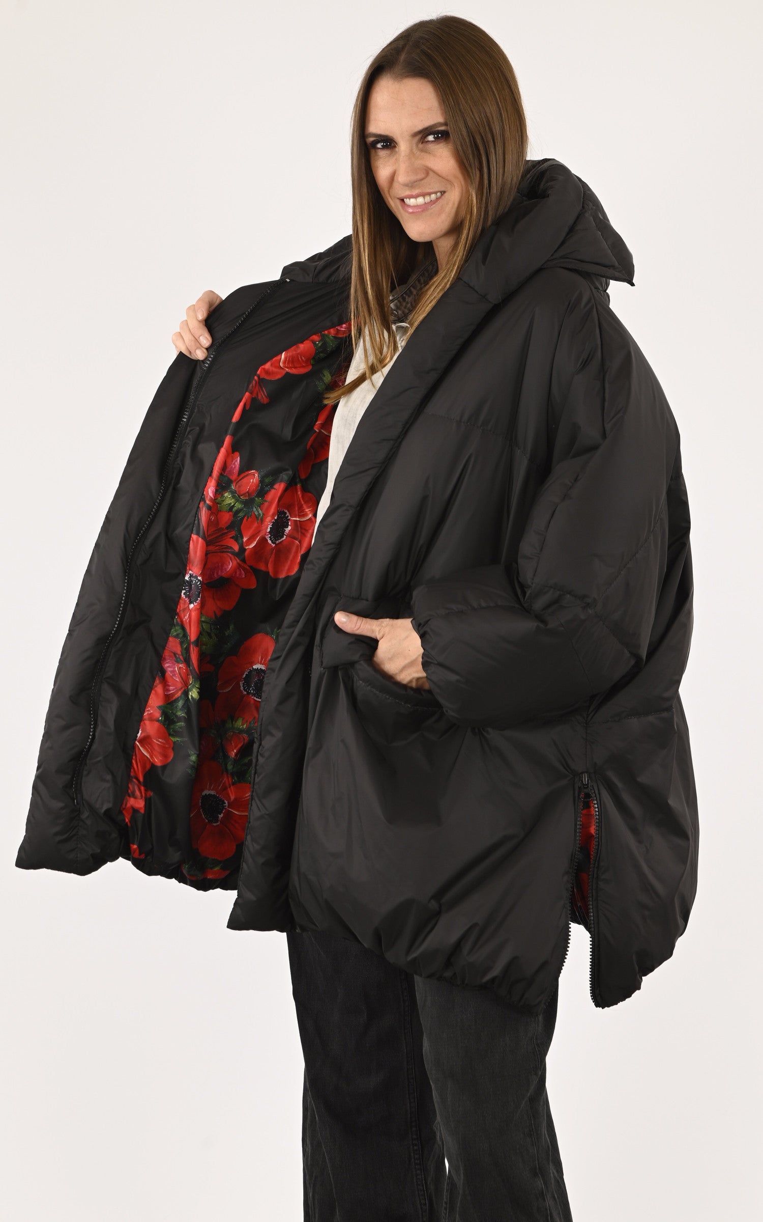 Doudoune oversize noir Flo&clo La Canadienne