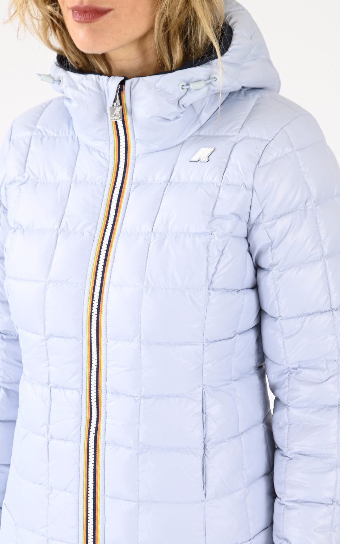 A &quot;LILY ST THERMO DO K8127XW&quot; Bleu Marine K-Way Blouson Femme opened photo