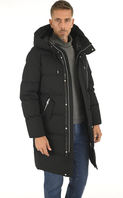 A &quot;ANTOINE&quot; Noir Mackage 3/4 Doudoune Homme opened photo