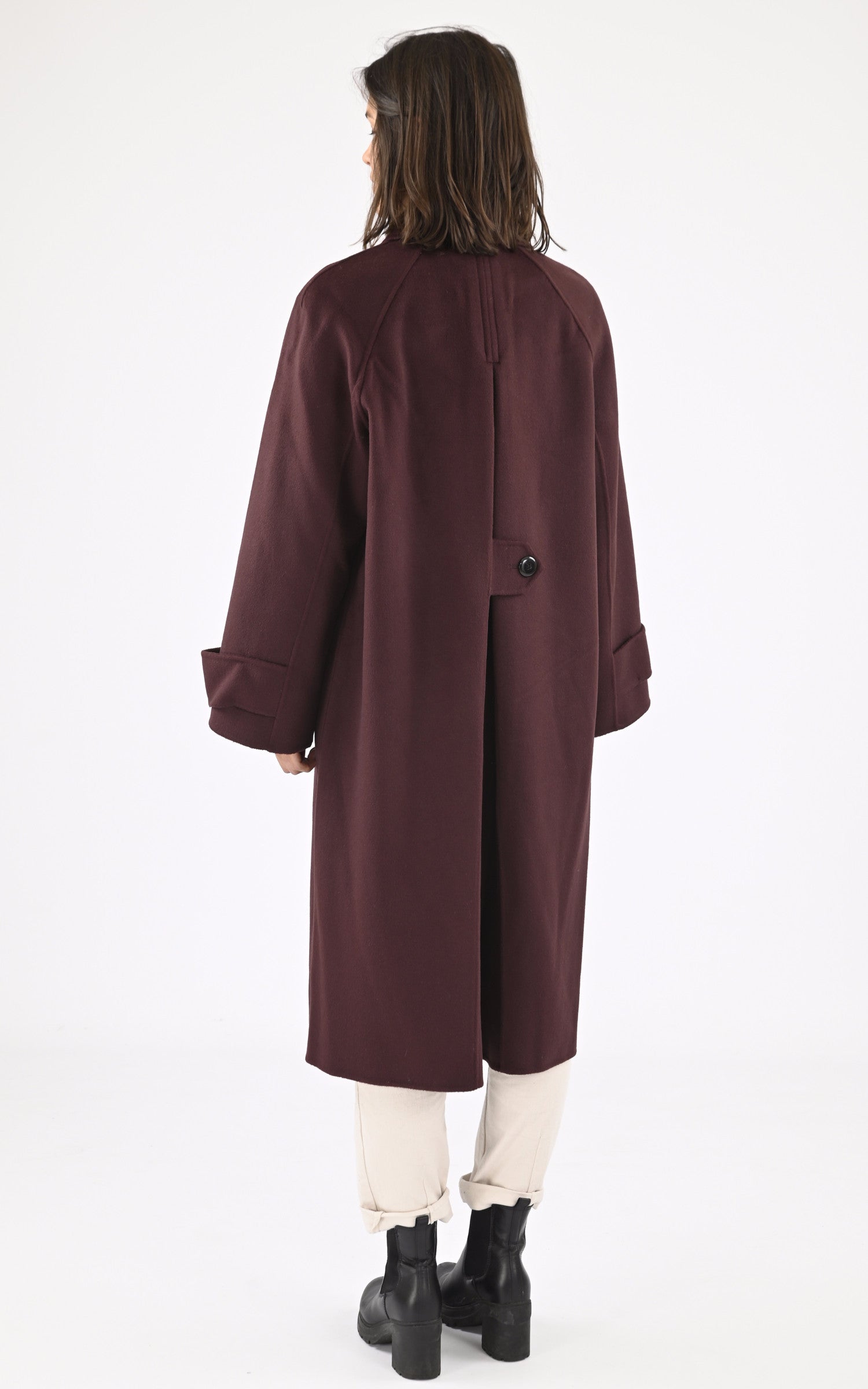 A &quot;MARLY&quot; Prune Tara Jarmon Manteau Femme back photo 4