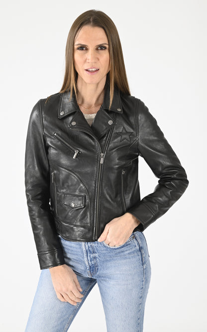 A &quot;CANNON 103728&quot; Noir Rose Garden Blouson Femme opened photo