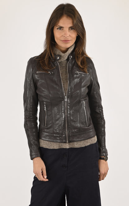 A &quot;JOLYA 102581&quot; Marron Rose Garden Blouson Femme closed photo