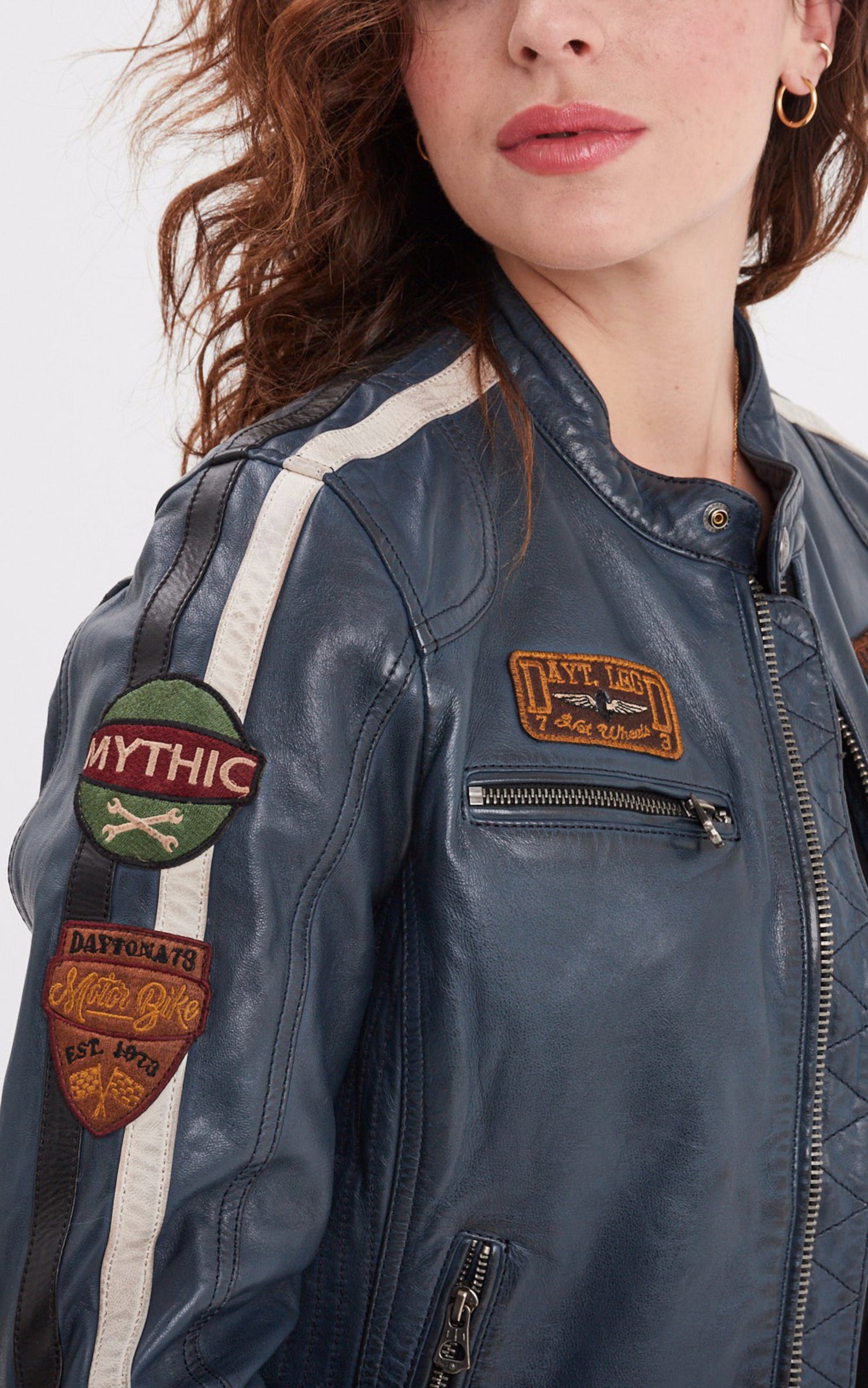 A &quot;WARTBUGY 103546&quot; Bleu Rose Garden Blouson Femme details photo 5