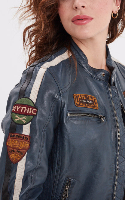 A &quot;WARTBUGY 103546&quot; Bleu Rose Garden Blouson Femme details photo