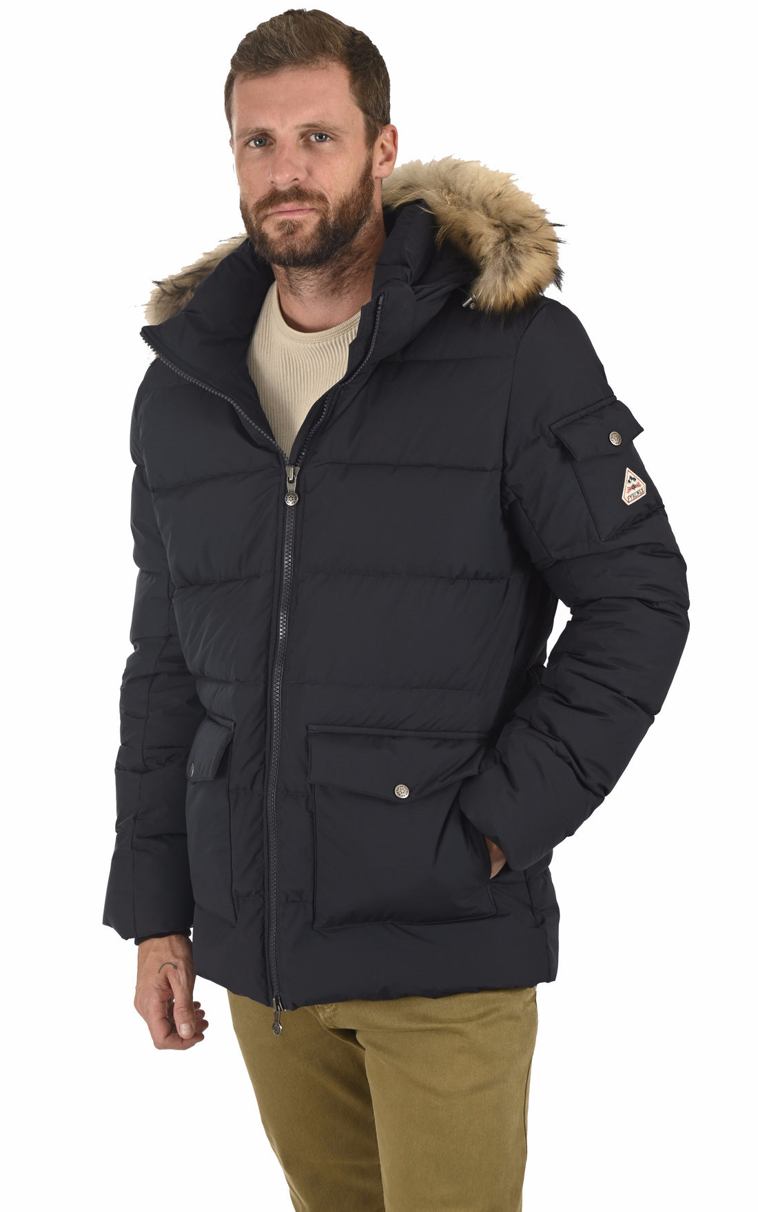 A &quot;AUTHENTIC RIPSTOP FUR&quot; Marine Pyrenex Ves Doudoune Homme opened photo
