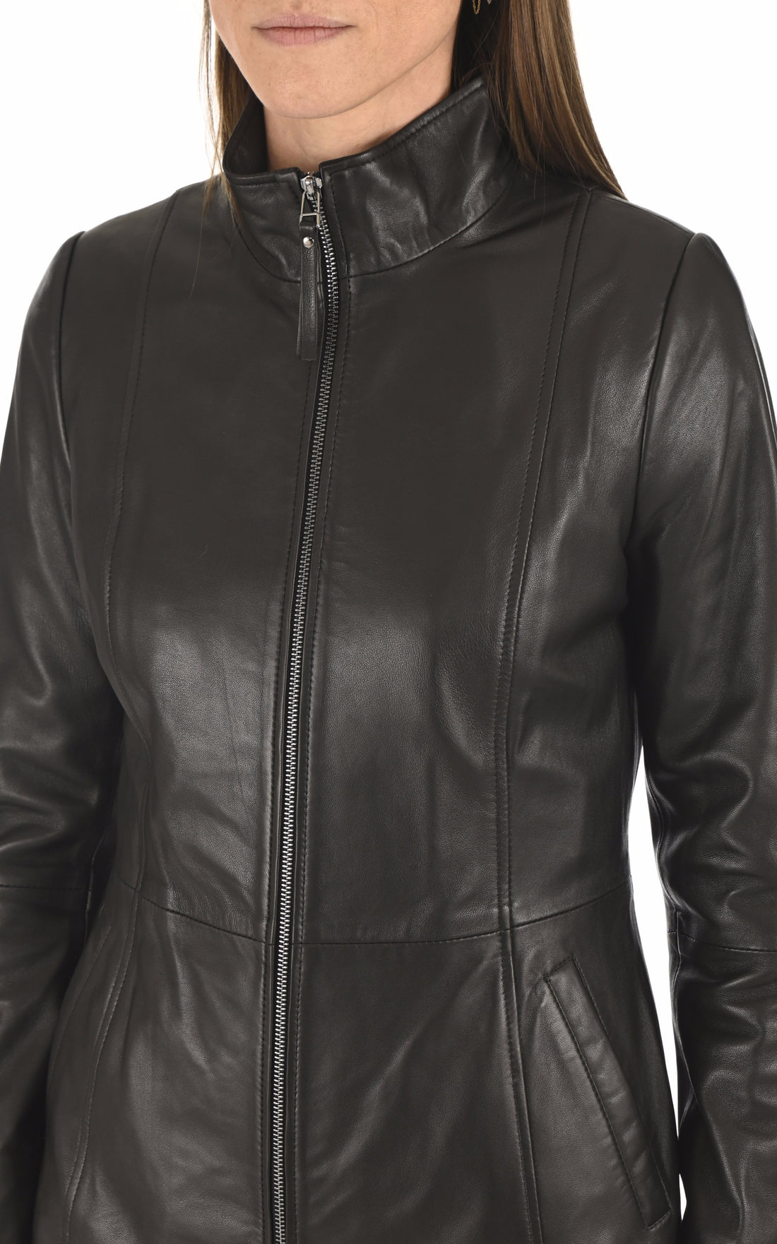 A &quot;ABZ071&quot; Noir La Canadienne Veste Femme opened photo
