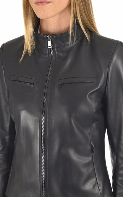 A &quot;ANY FF&quot; Marine La Canadienne Blouson Femme details photo