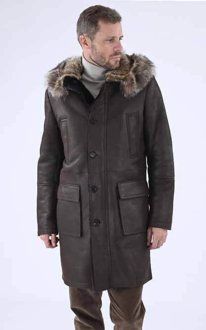 A &quot;GIL&quot; Marron Levinsky 3/4 Homme closed photo