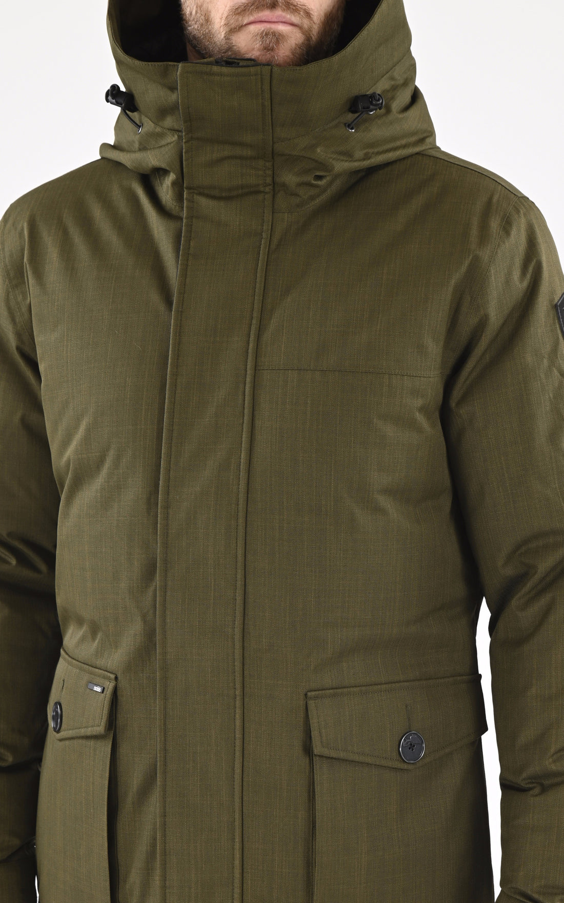 A &quot;YVES&quot; Fatigue Nobis 3/4 Doudoune Homme opened photo
