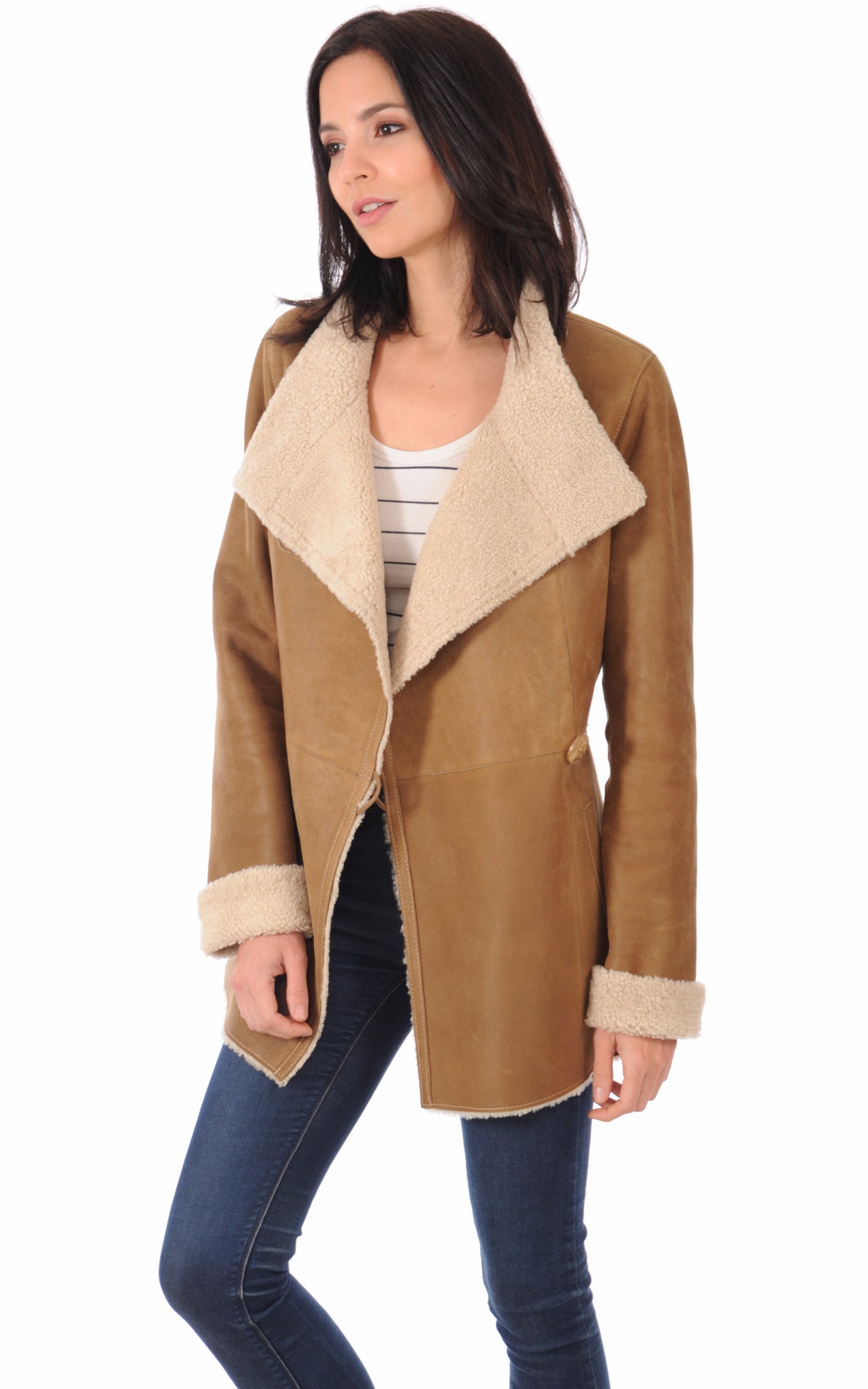 A &quot;1T7508 / 75 ESP&quot; Miel La Canadienne 3/4 Femme opened photo