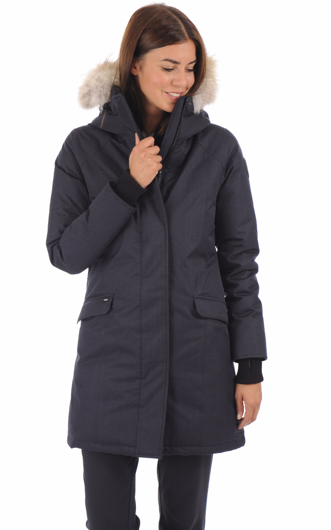 A &quot;REBECCA&quot; Navy Nobis Ves Doudoune Femme opened photo