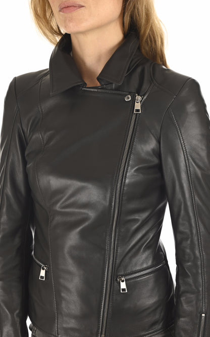 A &quot;B258&quot; Noir La Canadienne Perfecto Femme details photo