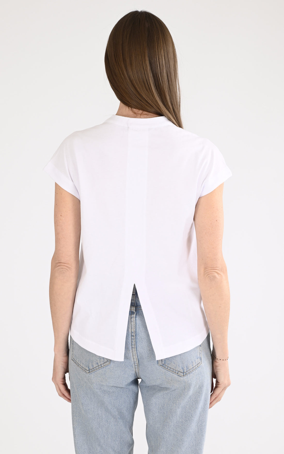 A &quot;ISERE K61411W&quot; Blanc K-Way T-shirt Femme opened photo