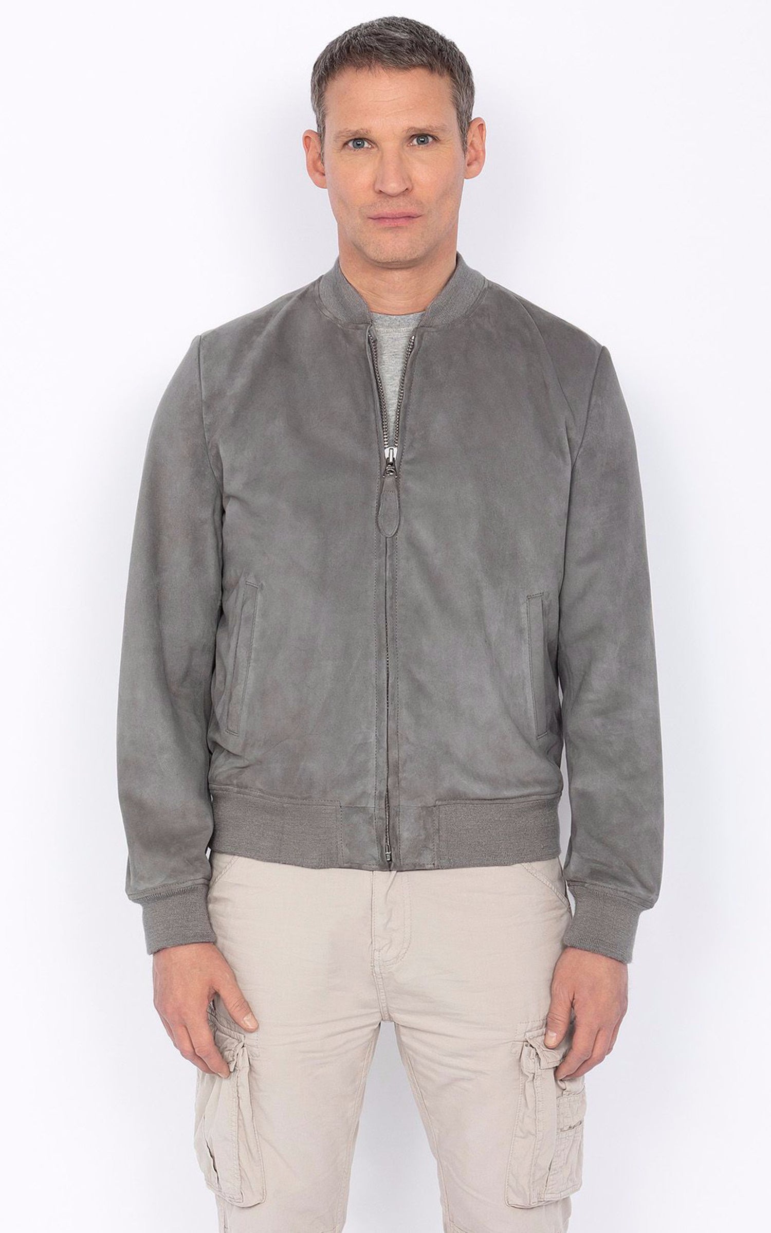 A &quot;LC300&quot; Gris Schott Blouson Homme opened photo 1