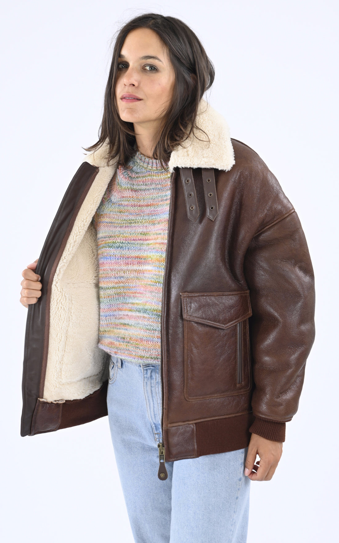 A &quot;LCW ELISA&quot; Mocca Schott Pilote Femme opened photo