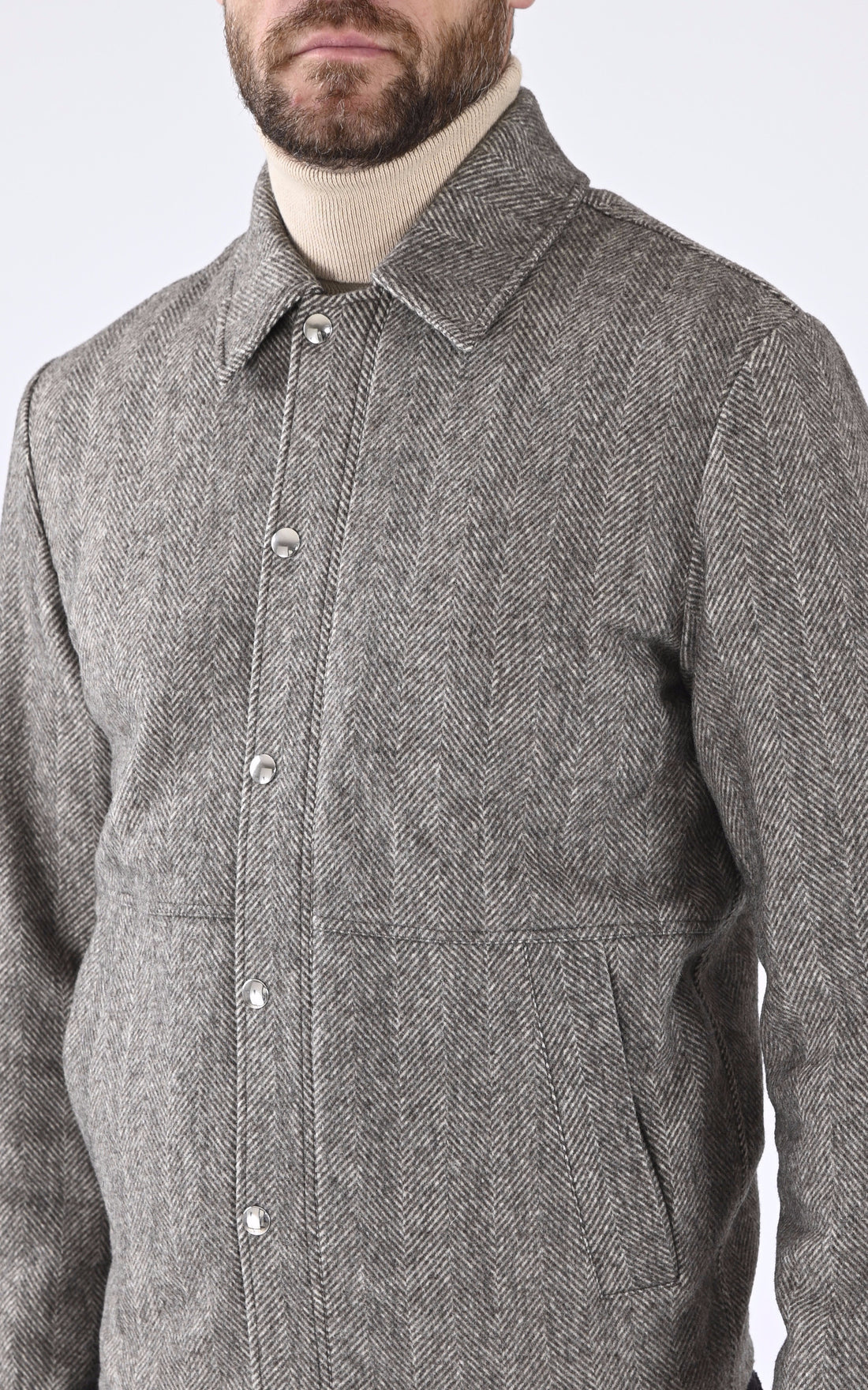 A &quot;PAUL V037TI118&quot; Marron Maison Standards Blouson Homme opened photo