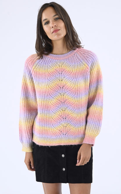 A &quot;MITSU&quot; Multi Les Tricots de Léa Pull Femme closed photo
