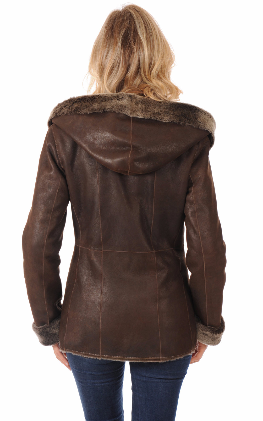 A &quot;CH1T7002 ESP&quot; Marron La Canadienne Veste Femme closed photo