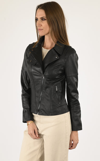 A &quot;LOVELY&quot; Noir Giorgio &amp; Mario Blouson Femme closed photo