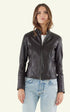 A "LOUISE" Noir Serge Pariente Blouson Femme opened photo