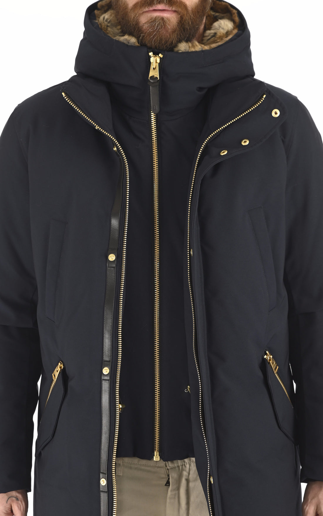 A &quot;EDWARD-F&quot; Marine Mackage Ves Doudoune Homme opened photo