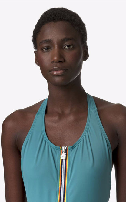 A &quot;SYLVIE BEACH K1141JW&quot; Bleu K-Way maillot_de_bain Femme details photo