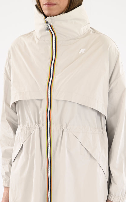 A &quot;AUBE K8132NW&quot; Beige K-Way Manteau Femme details photo