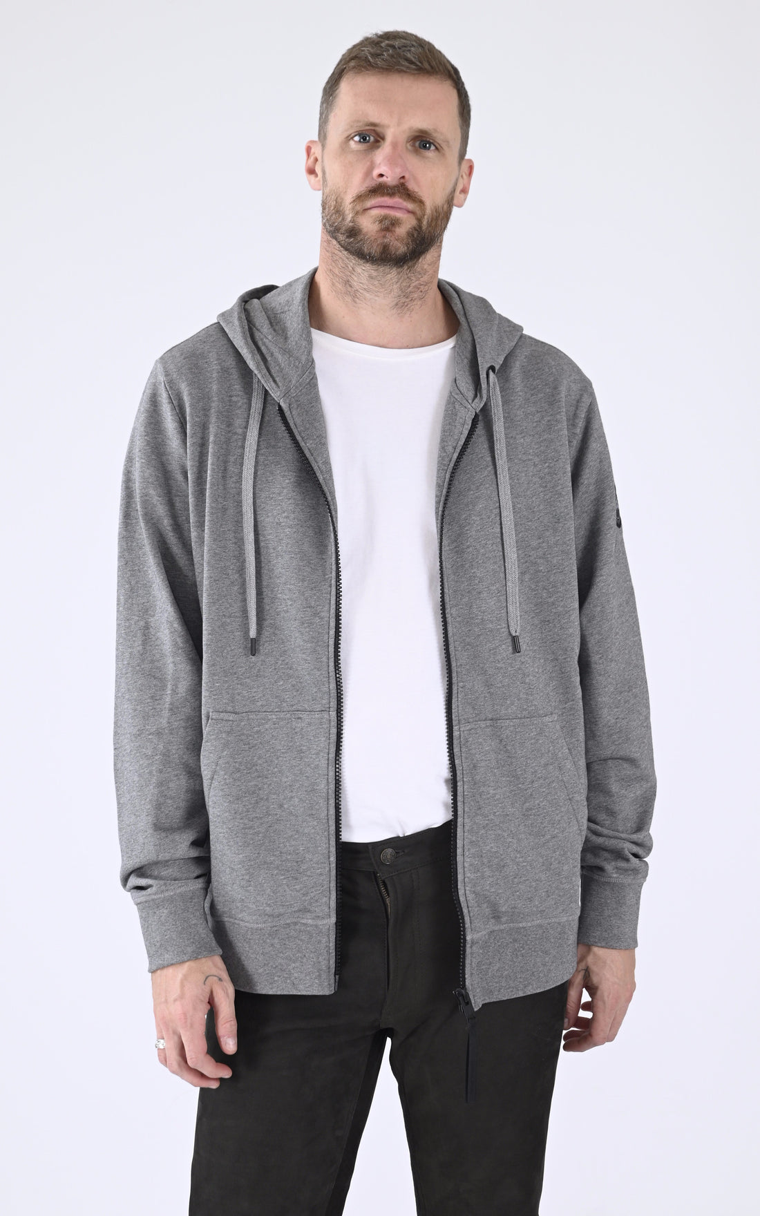 A &quot;HURON ZIP HOODY 7401MB&quot; Gris Canada Goose Pull Homme opened photo