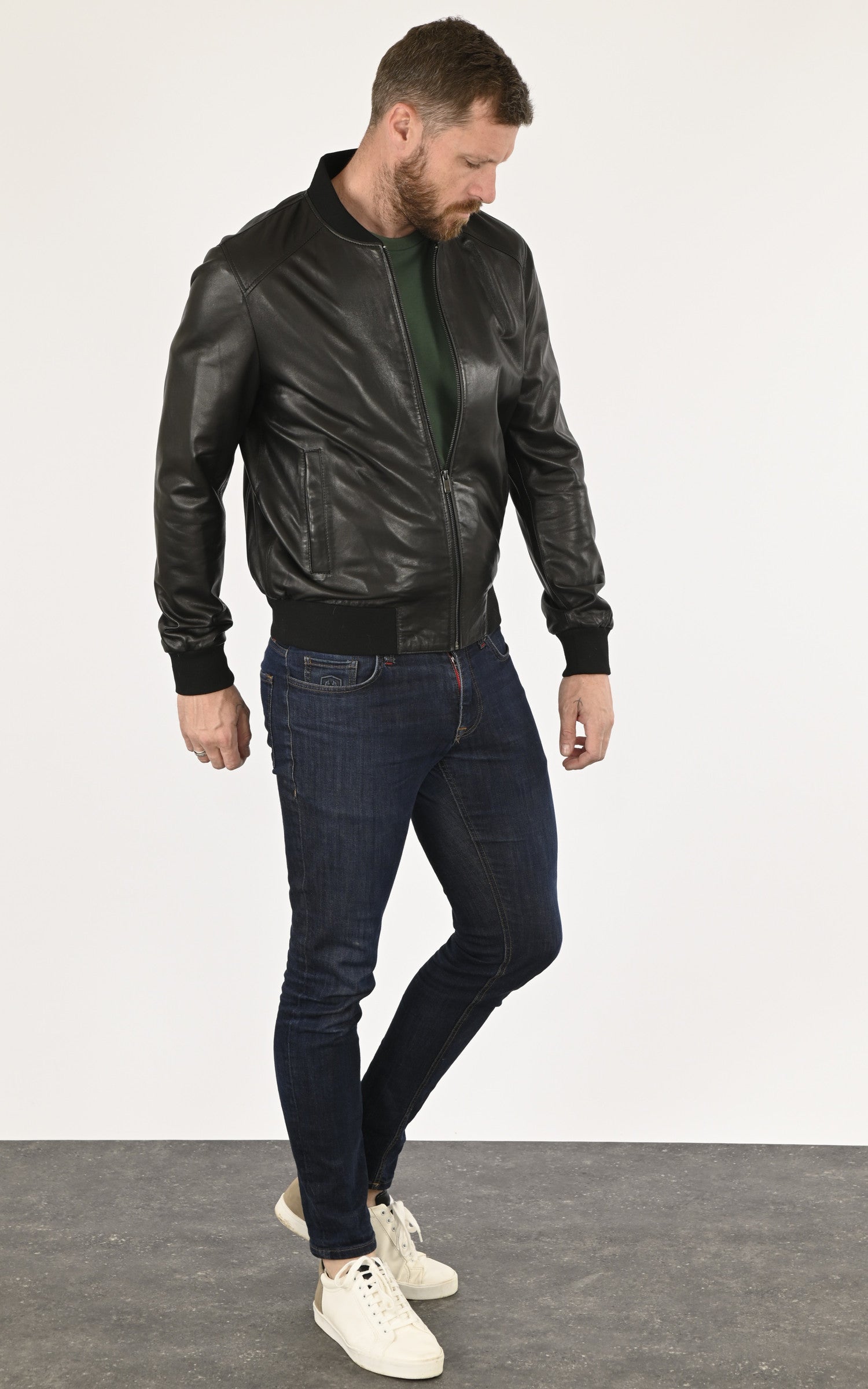 A &quot;SVE135-A&quot; Noir La Canadienne Blouson Homme closed photo