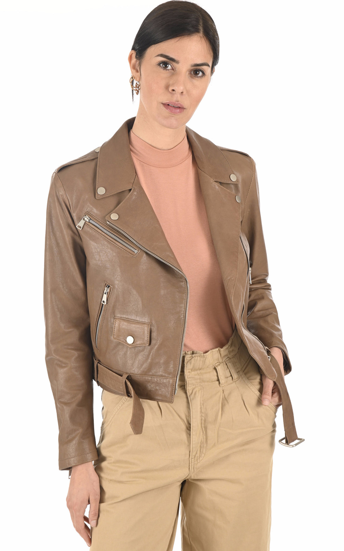 A &quot;259 BIS&quot; Taupe La Canadienne Blouson Femme opened photo