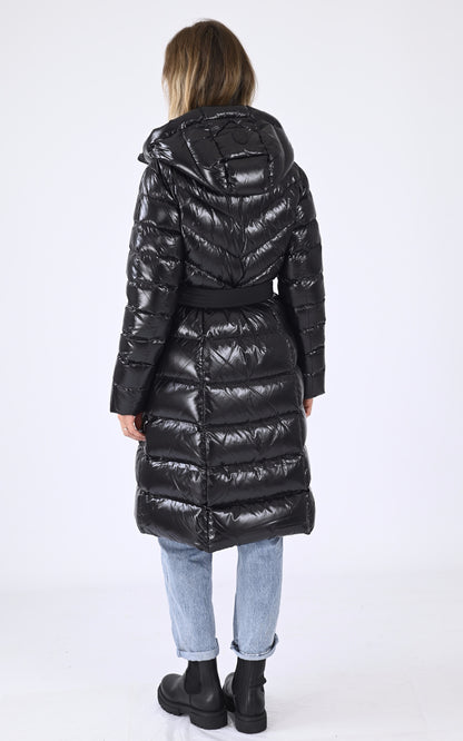 A &quot;CORALIA&quot; Noir Mackage 3/4 Doudoune Femme back photo