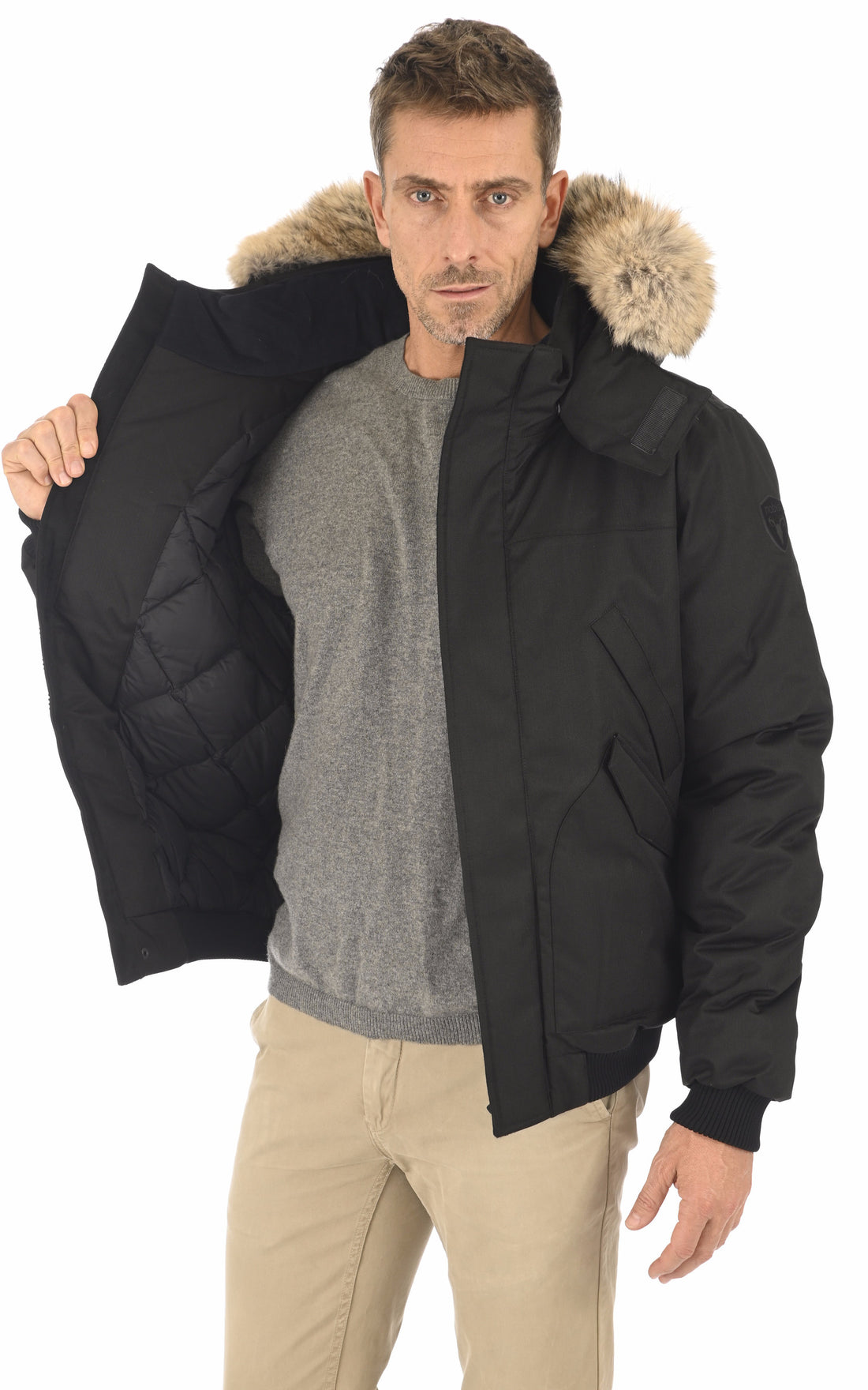 A &quot;DYLAN&quot; Noir Nobis Blouson Homme closed photo