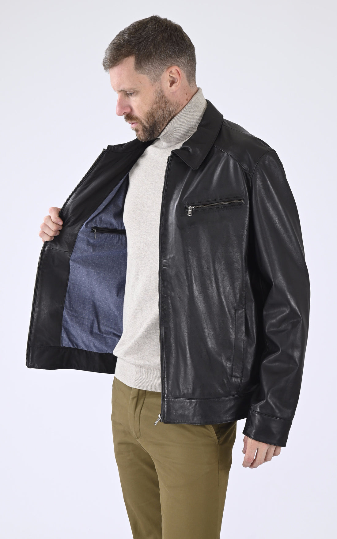 A &quot;MOLVENO 7636&quot; Noir Smarty Blouson Homme opened photo
