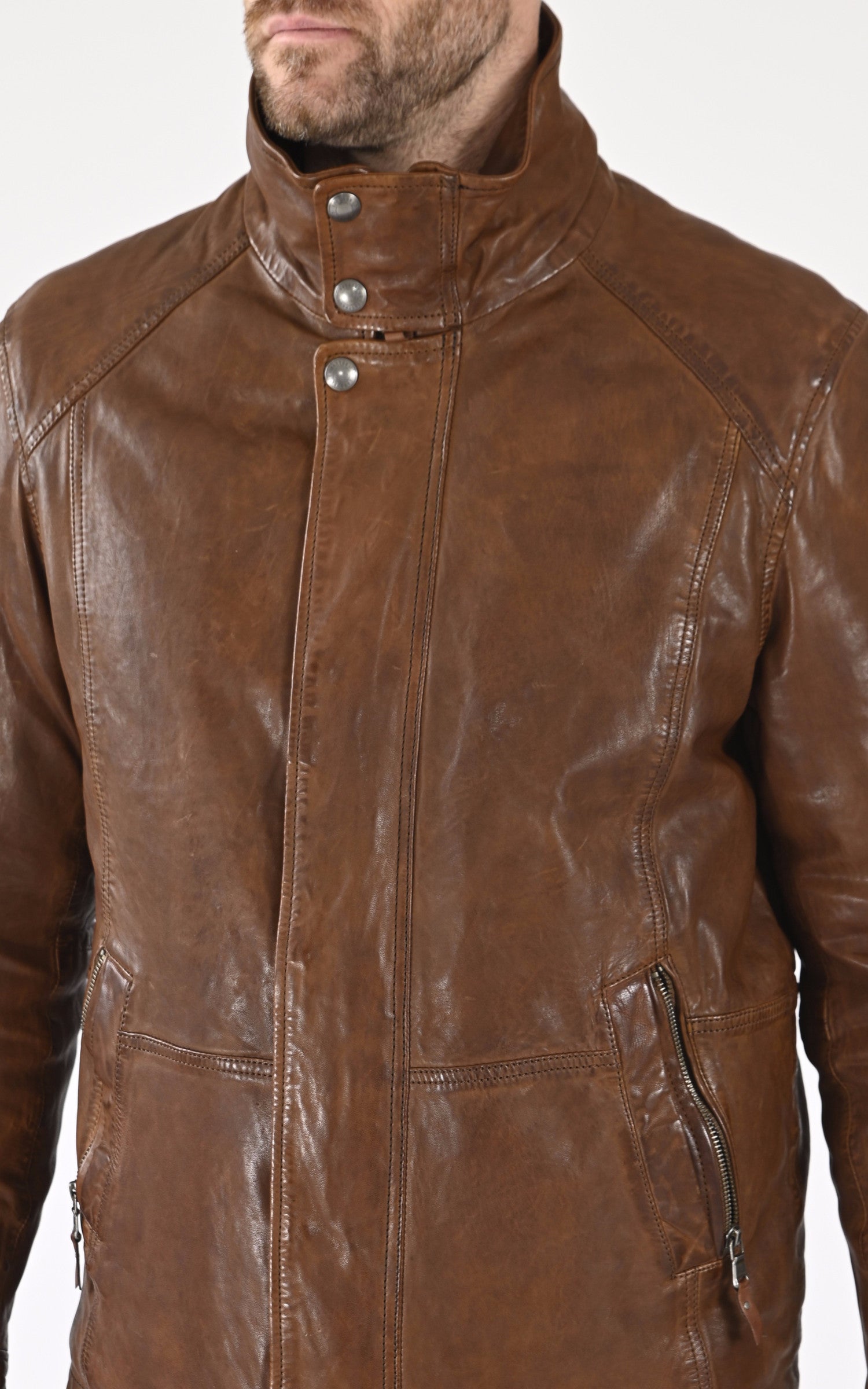 A &quot;CERRO 102874&quot; Cognac Daytona 73 Veste Homme details photo