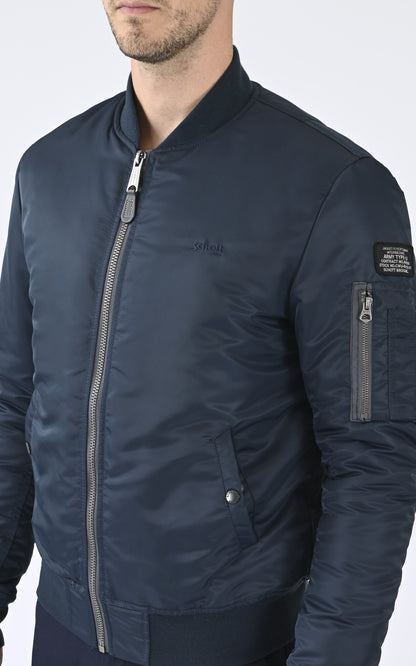 A &quot;AIRFORCE RS&quot; Marine Schott Blouson Homme details photo