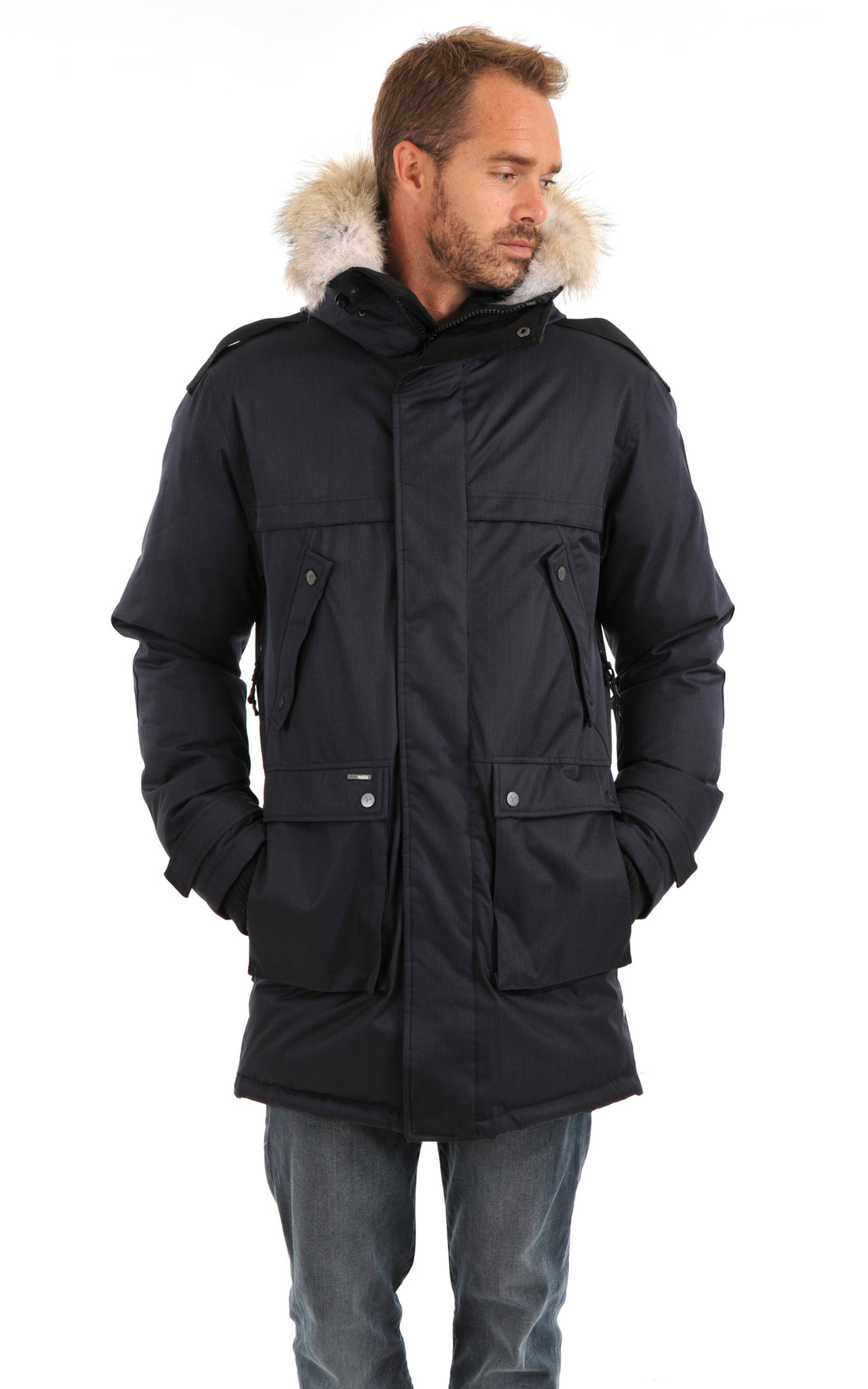 A &quot;YATESY&quot; Navy Nobis 3/4 Homme closed photo