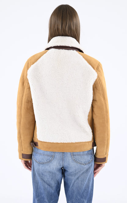 A &quot;LCW HOLLY&quot; Camel Schott Blouson Femme back photo