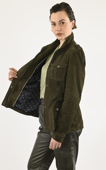 A &quot;TALIA&quot; Kaki La Canadienne Veste Femme interior photo