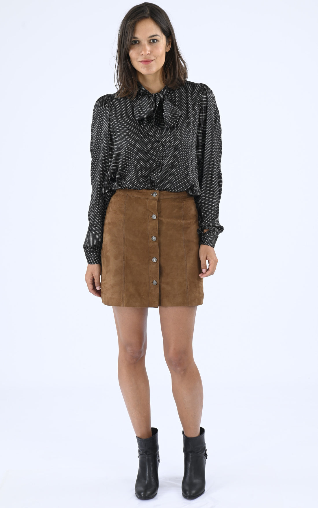A &quot;FLORA&quot; Tabac La Canadienne Jupe Femme closed photo