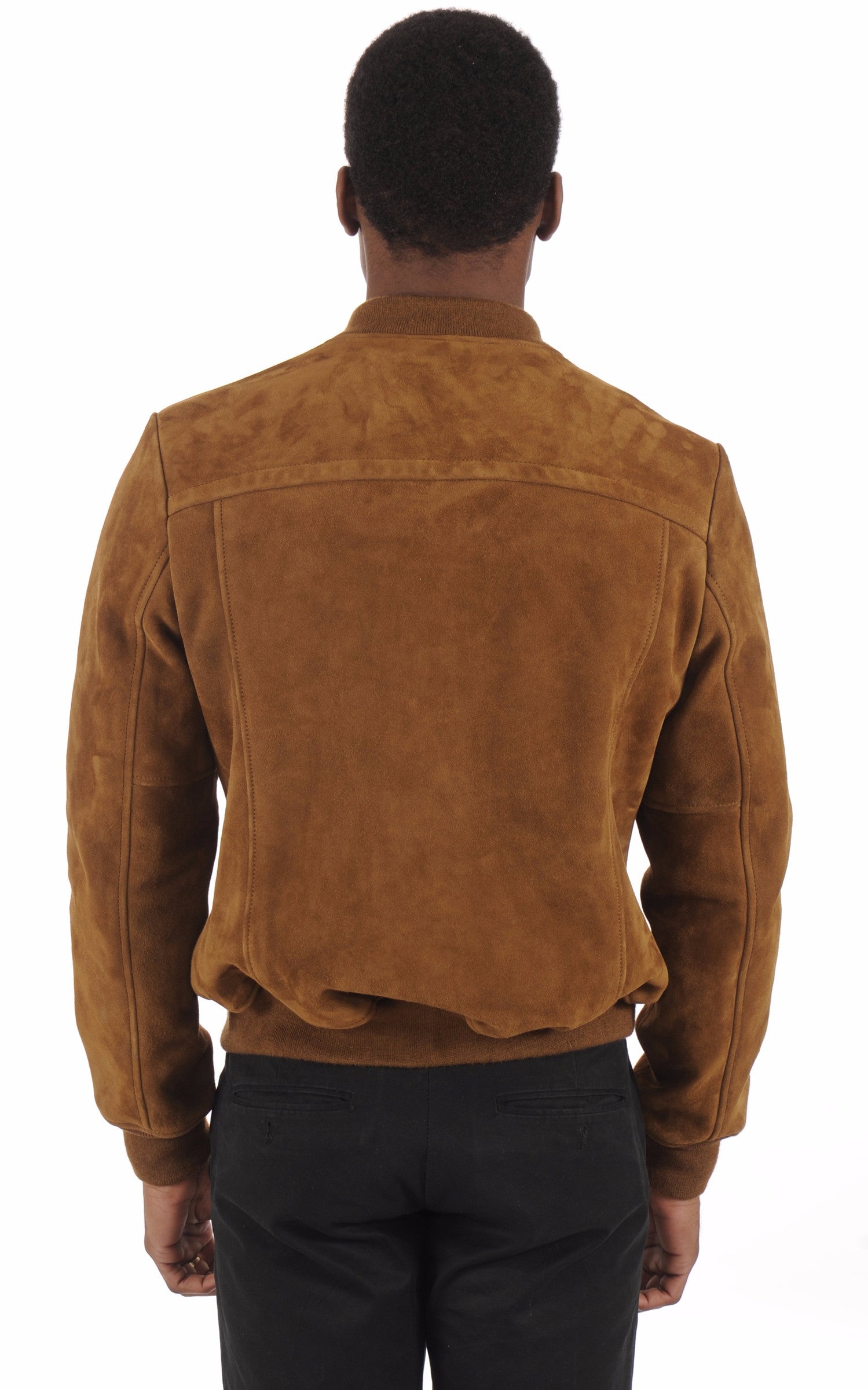 A &quot;LC300&quot; Camel Schott Blouson Homme back photo