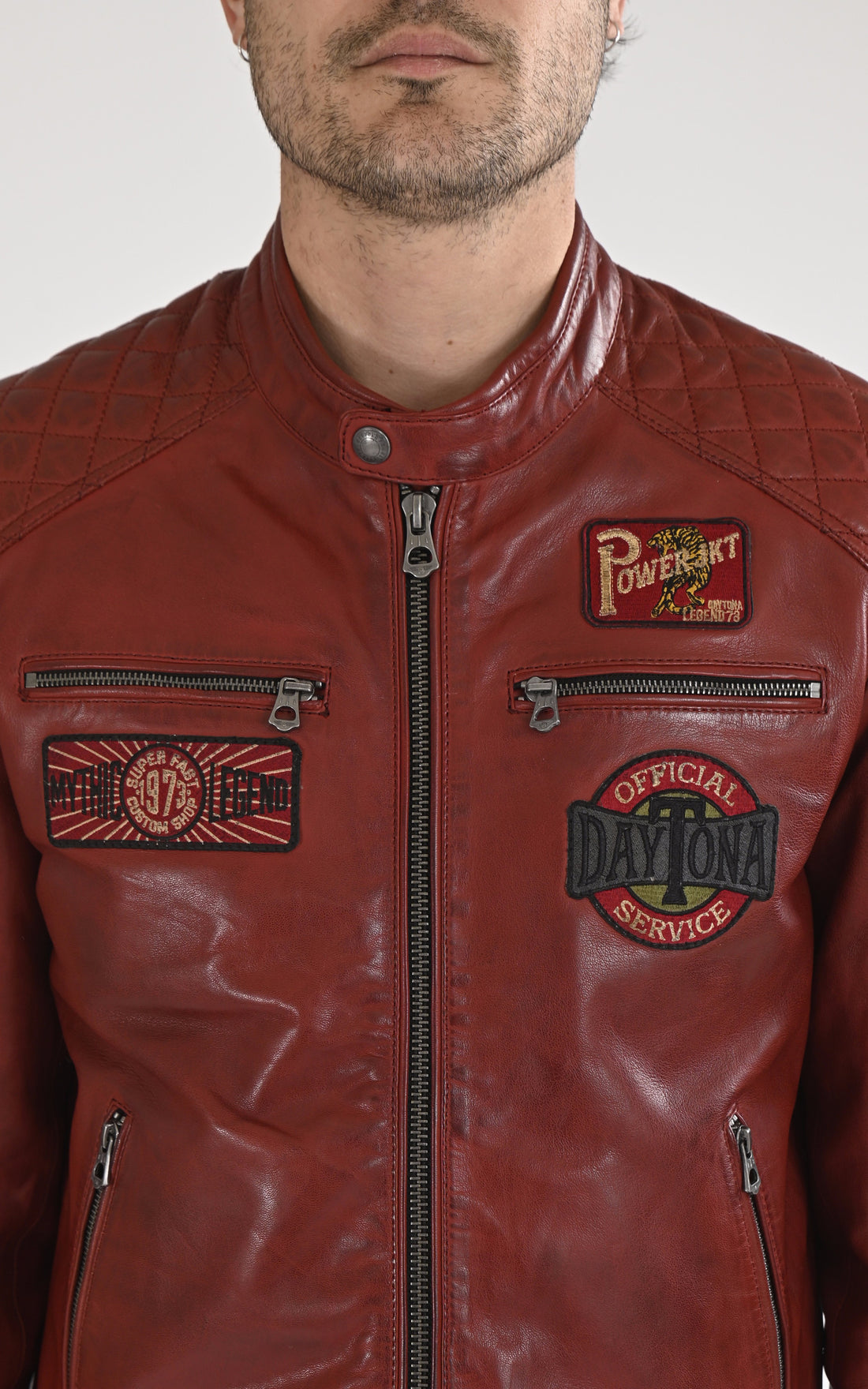 A &quot;WALKOR 102831&quot; Rouge Daytona 73 Blouson Homme opened photo